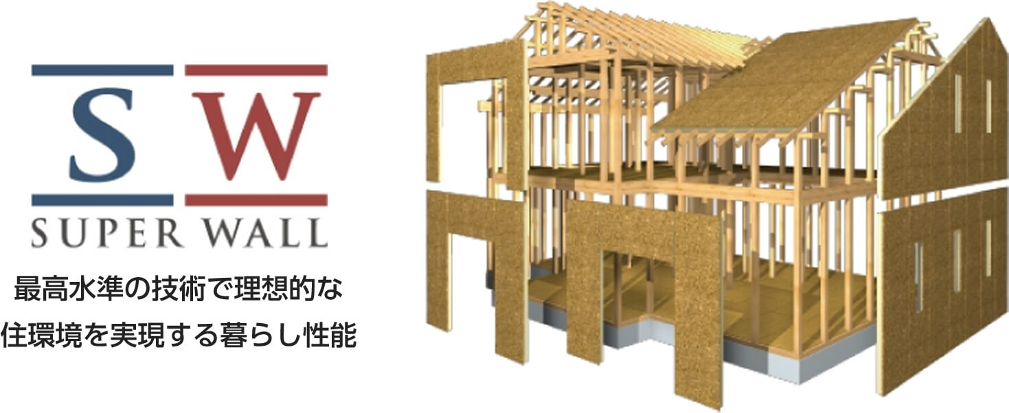 SUPER WALL 最高水準の技術で理想的な住環境を実現する暮らし性能