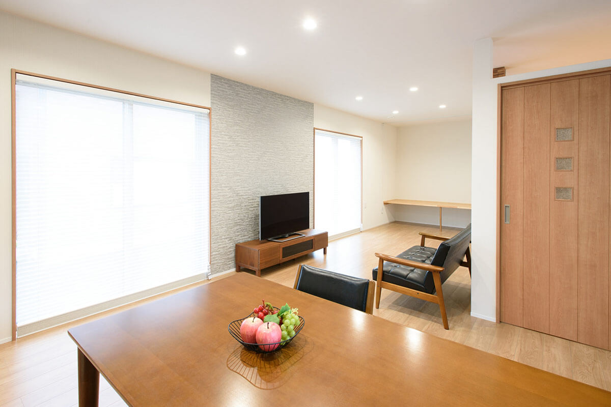 広々リビングと充実の収納の平屋の家